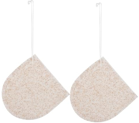 Ipetboom 2 piezas Esponja Facial Doble Cara para Limpieza y Exfoliación Suave Desmaquillante Natural para Sensible Impurezas y Suaviza Rostro