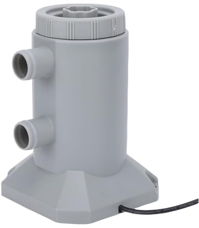 Luocute Bomba de Filtro de Piscina, Bomba de Filtro de Cartuchos para Piscinas por Encima de la Tierra 250L 1H Tasa de Flujo de bajo Ruido Mejorado Mejorado Filtración Cartuchos de (Enchufe UE 230V)