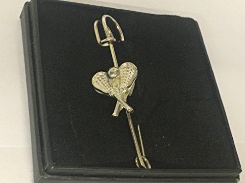LaCrosse Fledermäuse GT51 Schal, Brosche und Kilt Pin Zinn 7,6 cm 7,5 cm geschrieben von uns Geschenke für alle 2016 von Derbyshire UK