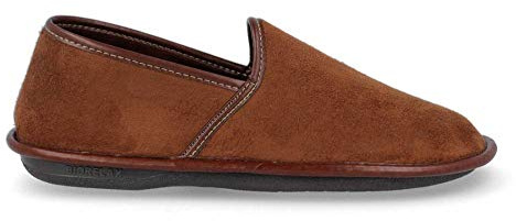 Biorelax - Zapatilla de casa cerrada bamara cuero