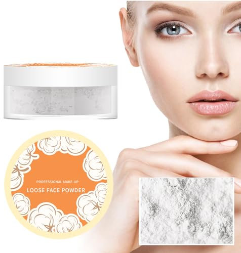 Makeup Setting Powder Polvere Fissante per il Trucco Make-Up Loose Powder Matte Fixing Powder, Minimizza i Pori, Leggero, Oleorepellente, a Lunga Tenuta ed Effetto Mat - Translucent