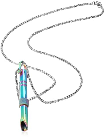 DMNQ Bunte Halsketten, Bunte Halsketten, Originelle Halsketten, Bunte Halsketten, Atem-Halsketten, Meditations-Entspannung für Männer und Frauen (Bunt)