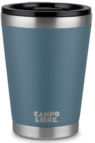 Campo Libre.® Bono I Thermobecher mit verschließbarem Deckel I Campingbecher 350ml I Thermosbecher I Perfekt als Teebecher to-go oder Coffee to-go Becher I Kaffeebecher thermo