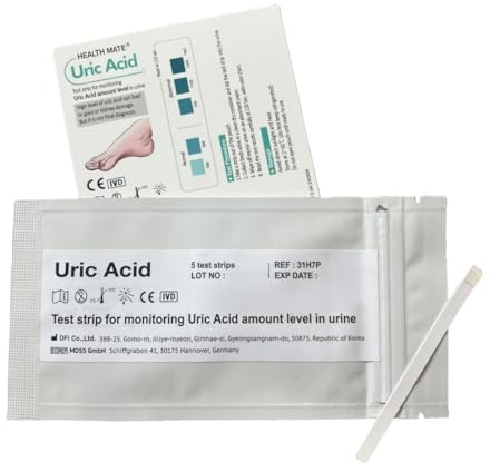 10 x GP Professional Uric Acid Gout Urine Test Strips