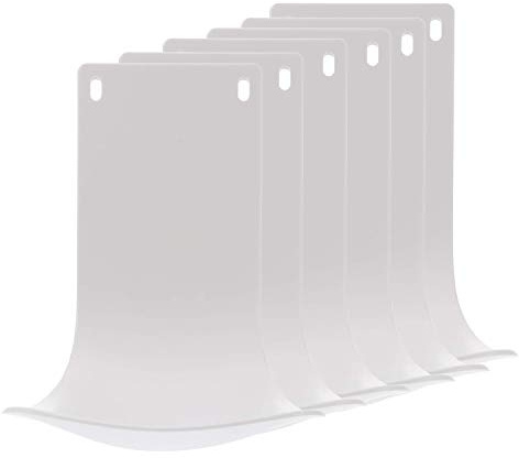 6PCS Drip Tray for Wall-Mounted Soap Dispensers, Prevent Dripping and Spraying, Dispenser Stand, Bracket, Water Tray, Detergent Cup Holder (White)