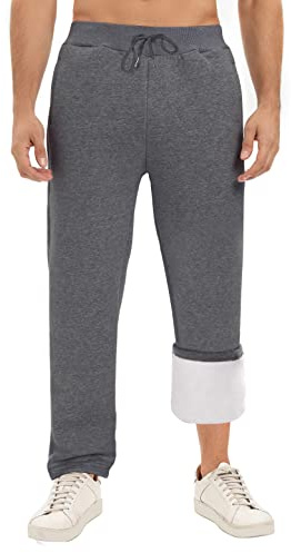 Svanco Pantalones de Deporte Hombre Pantalon de Chándal de Forro Polar Invierno Pantalon Largos Deportivos Joggers de Gimnasia Correr Aire Libre