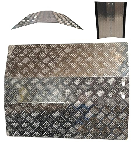 WORHAN Mobil Schwellenrampe 70cm x 55cm Stufenrampen Rollstuhlrampe Alu Aluminium Rampe Türschwellenrampe TR55