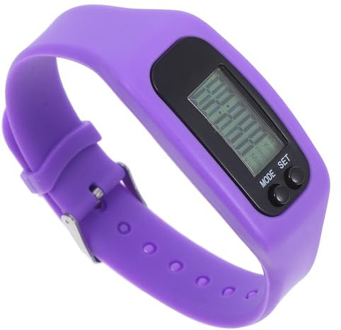 ​​UKCOCO Pedometer Watch for Kids: LED Fitness Tracker with Calories Monitor & Exercise Counter - Stylish Purple Wristband for Child Sports and Daily Use, 25x1.9cm​​