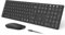 seenda SKM64-3 Wireless Bluetooth Keyboard Mouse, Multi - Device Ultra Slim Rechargeable Wireless Mouse and Keyboard Set for Windows, Mac OS, Laptop, iPad, Tablet, QWERTY UK Layout, Black