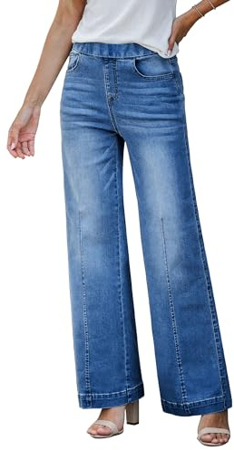 Vetinee Jeans for Women Mom Jeans for Women UK Classic Blue Size Medium Fits UK Size 12 - UK Size 14