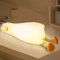 PQETBV Luz Nocturna Infantil Pato, Lampara Bebe de Silicona Amarilla, USB Recargable, Brillo Ajustable y Temporizador, Ideal para Niños y Niñas, Cumpleaños y Navidad