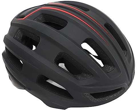Cycling Helmet, Bike Helmet 61-65cm Adjustable Breathable Lightweight Adults Bike Helmet Road Bike Helmet with 21 Vents for Men Women (Black)