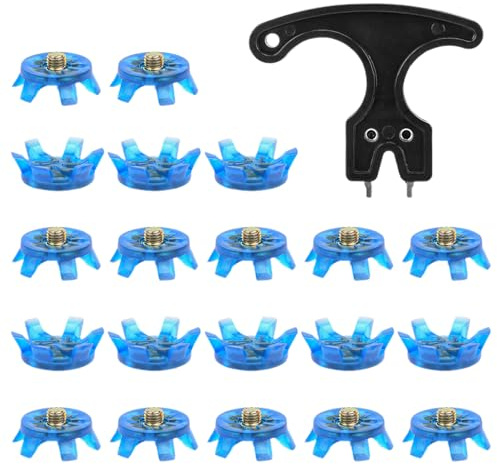 Recambios de picos para zapatos de golf, reemplazo de tacos de golf, clavos antideslizantes estables con llave, accesorios deportivos para correr, tenis, entrenamiento de salto de carretera