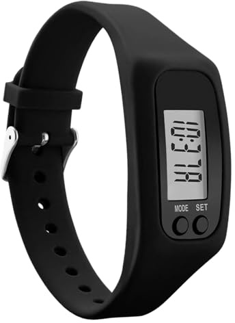 Orologio Contapassi,Braccialetto Senza Telefono E Senza App - Orologio con Schermo Grande e Pedometro,Per Quotidiano Viaggio Spostamento Weekend Camminata Jogging Escursionismo Allenamenti Anziani Uom