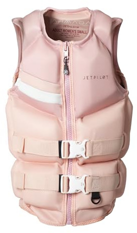 Jetpilot Womens Armada Neoprene Coast Guard Approved Life Vest PFD-Rose-Large