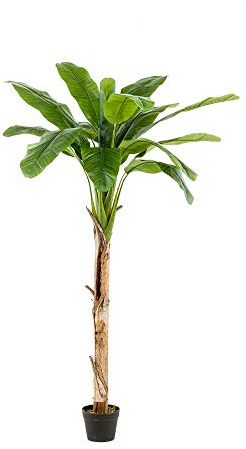 artplants.de Kunstpalme Bananenbaum Bagheera, 180cm - Bananenpflanze Künstlich