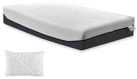Madrass med 800 fickfjädrar Ashlar minnesskum, 7 massagezoner Tek H24 madrass, medicinsk utrustning, italiensk flingkudde av minnesskum i kampanj, 90 x 190 cm