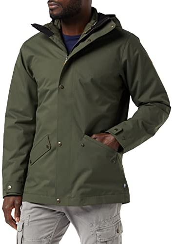 Fjällräven Herren Visby 3 in 1 Jacke, Deep Forest, M