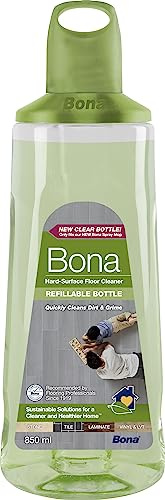 Bona Premium Spray Mop Cartridge, Hard Surface Floor Cleaner, for Stone, Tile, Laminate, LVT Floors, 850ml