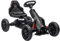 HOMCOM Children Pedal Go Kart, Kids Ride On Racer with Adjustable Seat, Swing Axle, Shock Absorption EVA Tyres, Handbrake, for Ages 3-8 Years, Black