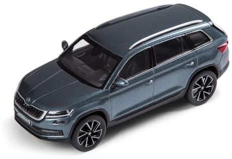 Skoda 565099300F7Y Modellauto Kodiaq Miniatur, Maßstab 1:43, grau