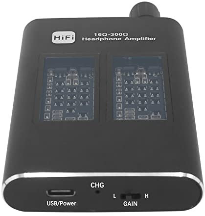 Verklsfuly Classe Une 16-300 Ohm HiFi Casque éCouteur Amplificateur Jack 3,5 Mm Aux Portable Ampli Audio RéGlable pour TéLéPhone Lecteur de Musique