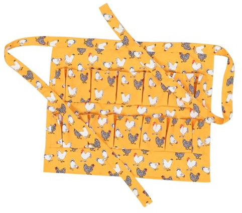 LALADEFIEE Eiersammelschürze Zum Sammeln Von Eiern Hühnereiern Und Wachteleiern Mit Taschen Für Bauernhof Küche Und Alltag Praktisch Zum Halten Kleiner Gegenstände