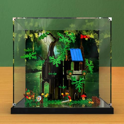 Vetrina in acrilico antipolvere per oggetti da collezione, facile da montare, custodia trasparente, resistente per Le-go 40567 modello di casetta sull'albero (modello non incluso)