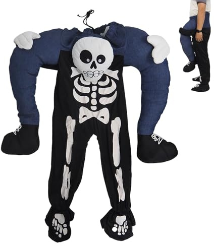 Skelettdräkt För Vuxna Personer Utklädnadsdräkt Med Puckelrygg För Cosplay | Vuxna Skelett-Tema Cosplay Dräkter för kvinnor, män, dramaföreställningar, scenframträdanden, fester, sammankomster och