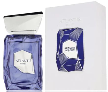Atlantis Extrait Perfume Árabe Unisex Extrait de Parfum 100ml de Larga Duración, Mandarina Sandía Coco Ámbar Gris Cacao, Fragancia Intensa Frutal