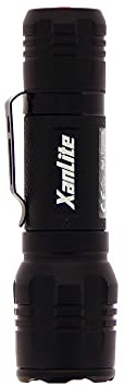 Xanlite TO250S Ultra Solide 3 Modes D'Éclairage Puissante 300 LM Poche LED Piles Incluses-Lampe Torche Longue Portée De 200 m-TO250S