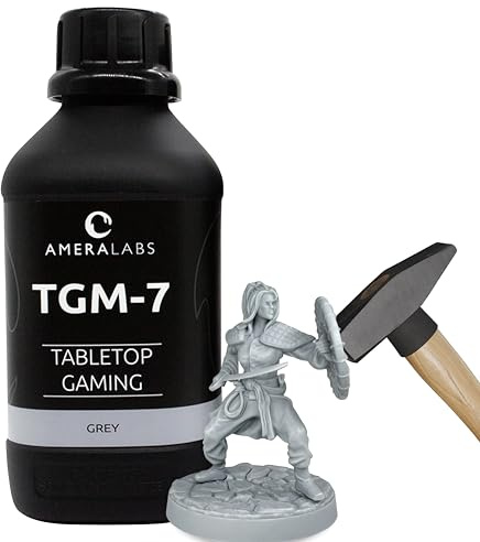 Ameralabs TGM-7 LED snabbhärdande 3D-harts för bordsspel miniatyrer, 1 liter