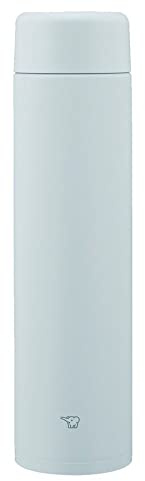 Zojirushi SM-GA72-HL Water Bottle, Seamless Water Bottle, Large Capacity, 24.3 fl oz (720 ml), Screw, Stainless Steel Mug, Ice Gray, Integrated Washer and Washer, Easy to Clean, 2 Pieces Only