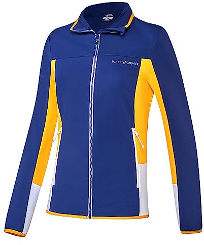 Black Crevice Segunda Capa Mujeres I Polerón Midlayer I Jersey Media Capa para Mujeres de Material Funcional Forro Polar-elástico I Polera elástica y Respirable I Suéter Mujer térmico