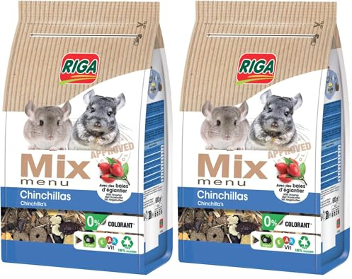 RIGAMIX Menu Chinchillas 600G (Lot de 2)