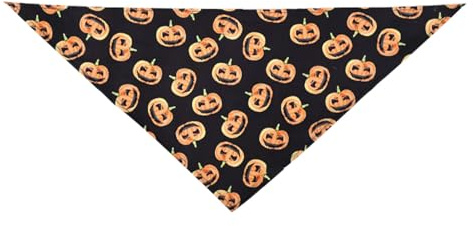 Halloween hundhalsduk – hund halloweenkostymer | husdjur Halloweea saliv handduk | Halloweea valpar halsduk | tvättbar triangel skalle pumpa spindel design saliv handduk justerbar för festdräkt