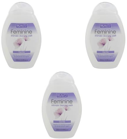 Beauty Formulas Feminine Intimate Cleansing Wash, Gentle, 250ml, Pack of 3