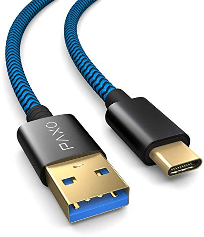 PS5 Controller Ladekabel, 3m USB C Kabel für Sony PS5, Microsoft Xbox Wireless Controller blau-schwarz