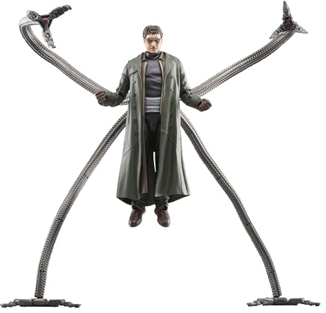 Marvel Legends Series Doc Ock, Spider-Man: No Way Home Collectible, Deluxe 6-Inch Action Figure, 4 Accessories, Ages 4 and Up