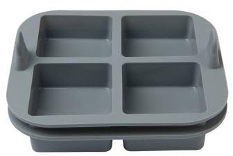 lakeland 2 Air Fryer Silicone Brownie Moulds Suitable for Air Fryer Oven & Microwave