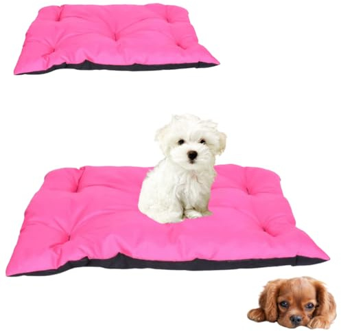 Anwicar hundbädd – hundkudde – hundsängar – hundmatta – hundbädd – hundmadrass – hundsäng – 60 x 50 cm – rosa