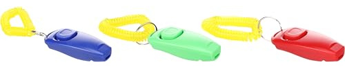 Flamingo Sifflet pour chien Clicker Xoë Plusieurs couleurs - 7,5x3x2cm - Avec bouton-poussoir et câble flexible - utilisé aussi comme sifflet - Pas de choix de couleur possible