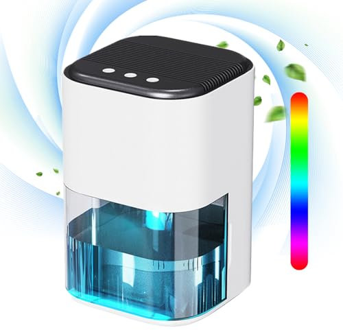 Déshumidificateur électrique 2000ml,Déshumidificateur d'Air Electrique Silencieux Portable,Petit déshumidificateur,Deshumidificateur d' air Anti Moisissure,Petit déshumidificateur,Pour la cave,armoire