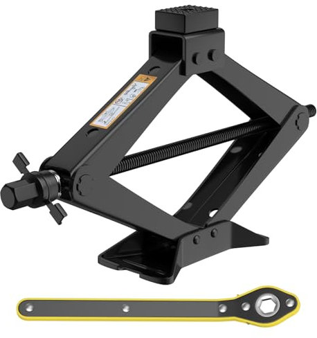 Universal Car Jack Kit, Scissor Jack forCar 3 Ton (6614 lbs) Spare Tire Changing Kit,Portable Tire Jack Repair Kit with Lug Wrench,3000KG Car Lifting Jackfor Auto/SUV/MPV