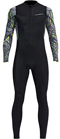 predolo Muta per Uomo, Muta Da Sub Completa con Cerniera Frontale per Immersioni, Snorkeling, Surf, Nuoto, XXL