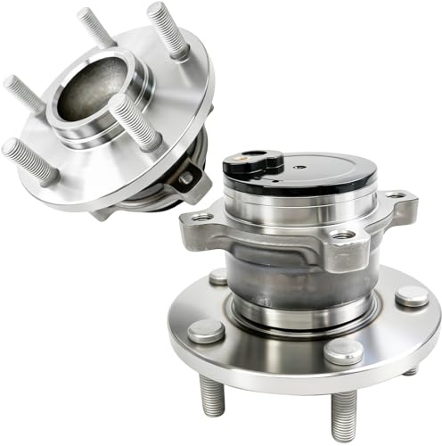 Aspligo 2Pcs 512347 Rear Wheel Bearing Hub Assembly Fit for Mazda 3 2004-2013, for Mazda 5 2006-2010 2012-2017, 5 Lugs w/ABS