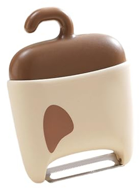 Utensile per Sbucciare Frutta | Raschietto Multifunzionale E Portatile - Pelafrutta Con Spazzola - Adatto a Cucina Domestica, Patate, Cetrioli, Pere e Viaggi all'Aperto