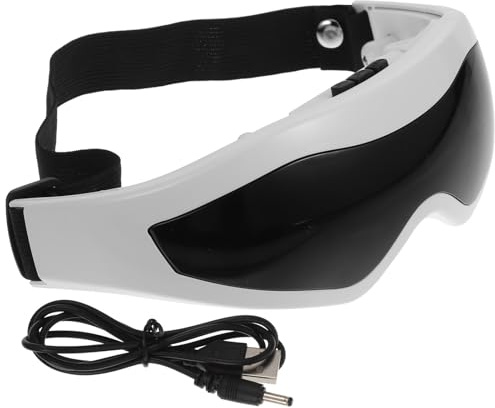 Artibetter Masajeador Eléctrico de Ojos Recargable Compresa Caliente y Música de Meditación, Dispositivo Práctico para Aliviar Fatiga Ocular, Compacto Carga Usb, Adecuado para Cuidado Ocular