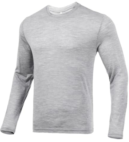 Merino Protect 100% Merinoull Undertröja Herr Mjuk Långärmad Skjorta Luktabsorberande Varmt Underställ Lämpligt För Jakt Och Vandring