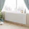 Horizontal Radiator Oval Column Designer Central Heating Rad 600x1593mm Double White